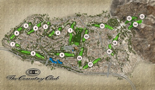 Course Overview with hole numbers